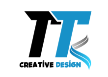 black & blue minimalist modern initial font logo